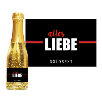 Goldsekt "Neon" Alles Liebe